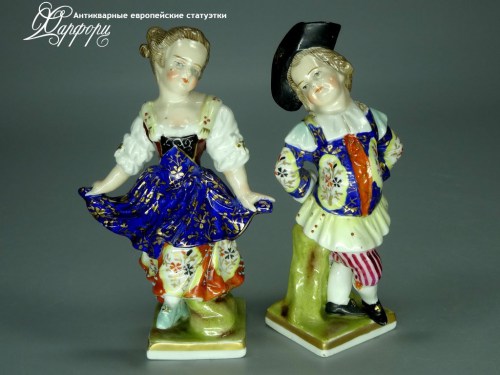 Купить фарфоровые статуэтки Sitzendorf, Милые малыши, Германия